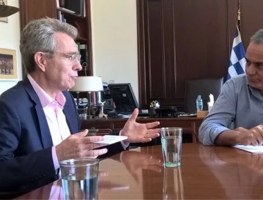 Με τον Τζέφρι Πάιατ συναντήθηκε ο Πάνος Σκουρλέτης στην Αθήνα